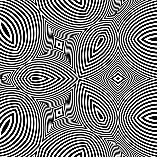 Muster mit optischer Täuschung. Abstrakter Hintergrund. Optische Kunst. — Stockvektor