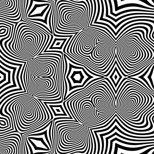 Abstrakte 3D geometrische Hintergrund. Muster mit optischer Täuschung. Vektorillustration. — Stockvektor