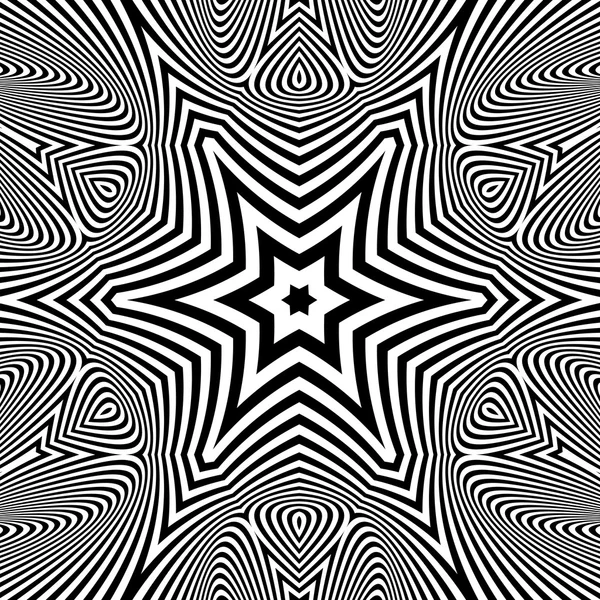 Siyah ve beyaz geometrik desen. Çizgili arka plan. — Stok Vektör