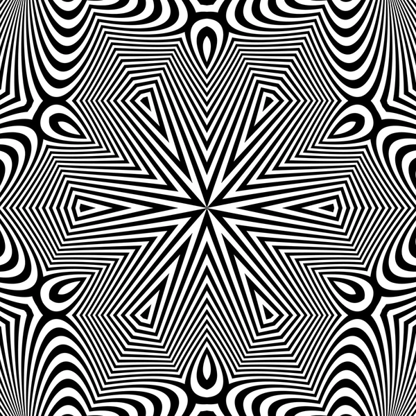 Fondo rayado abstracto. Ilustración vectorial en blanco y negro — Archivo Imágenes Vectoriales