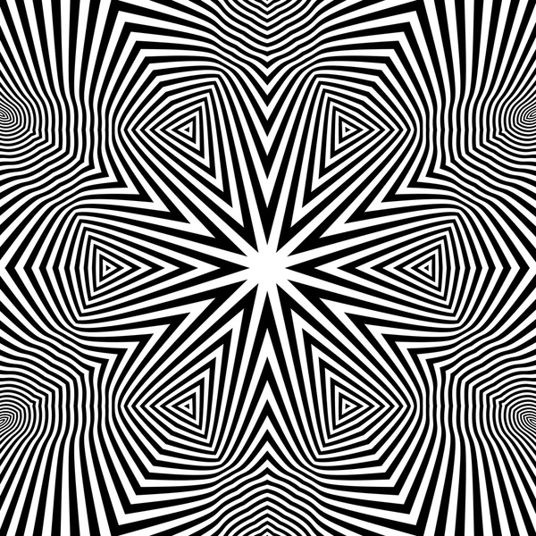 Schwarz-weiß abstrakter gestreifter Hintergrund. Vektorillustration — Stockvektor