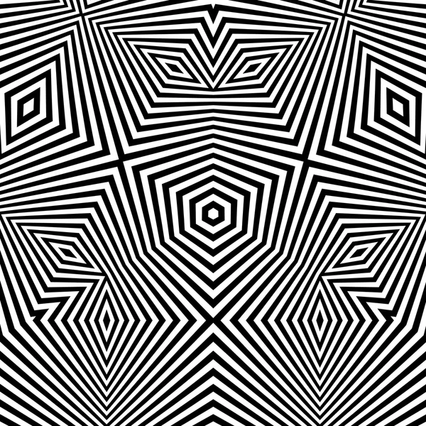 目の錯覚のパターン。抽象的な背景。オプティカル ・ アート。3 d ベクトル図 — ストックベクタ