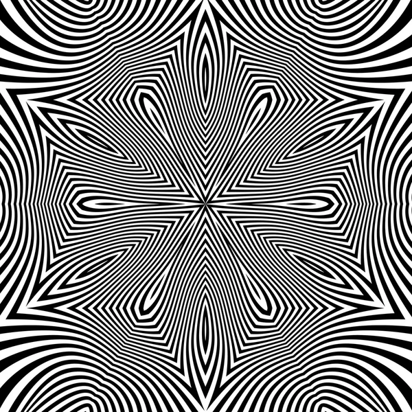 Patrón geométrico blanco y negro. Fondo rayado abstracto. Ilustración vectorial . — Archivo Imágenes Vectoriales