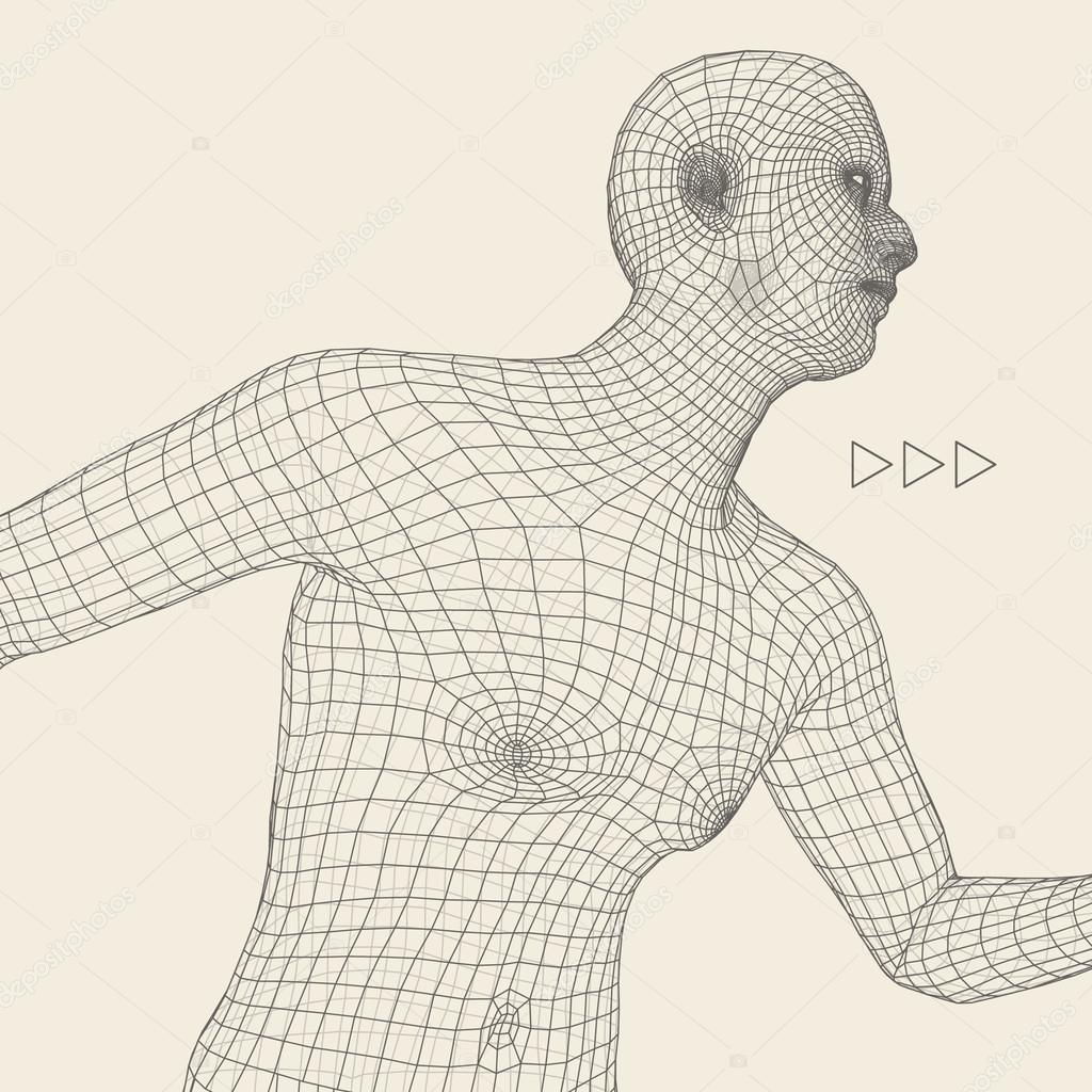 Creative Sketch Grid Disappears When Drawing Vector for Girl
