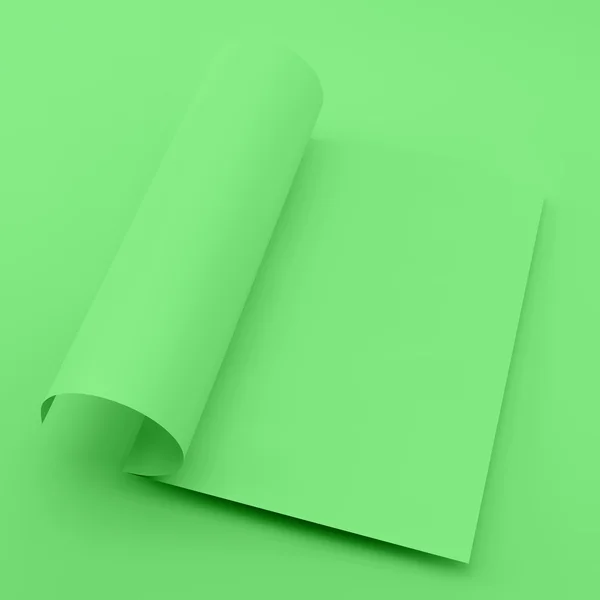 Manual, livreto ou caderno Mockup. Modelo de página em branco para layout de design. Ilustração vetorial 3d. A4 negócios em branco . — Vetor de Stock