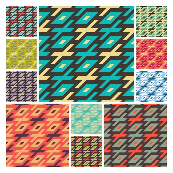 Sömlös mosaikmönster. Geometrisk bakgrund. Vektor Illustration. Kan användas för bakgrundsbilder, bakgrunder, webbplatser. Samling för design. — Stock vektor