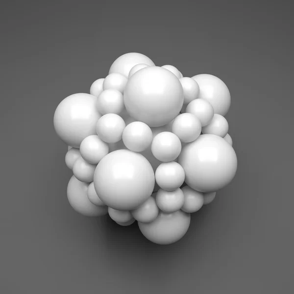 3D Molecule. Vector illustration for Science, Technology, Marketing, Presentation. — Stock Vector