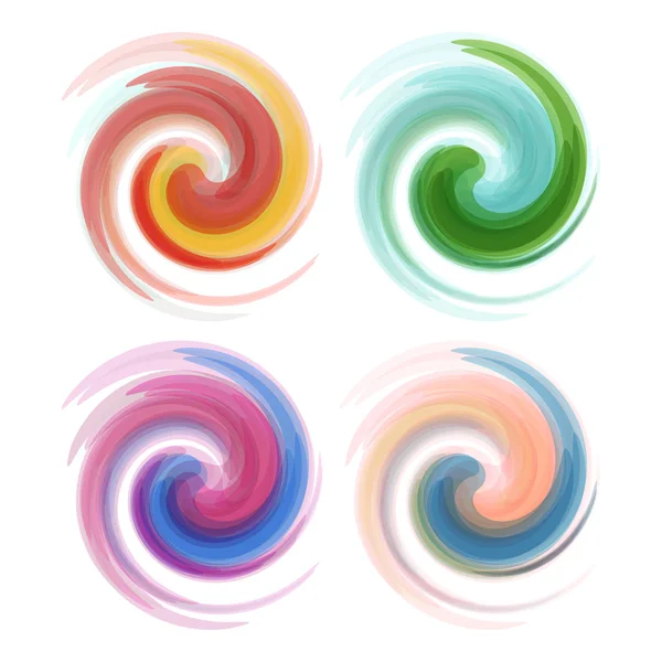 Dynamic Flow Illustration. Swirl Background. — Stock Vector