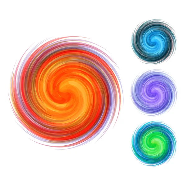 Dynamic Flow Illustration. Swirl Background. — Stock Vector