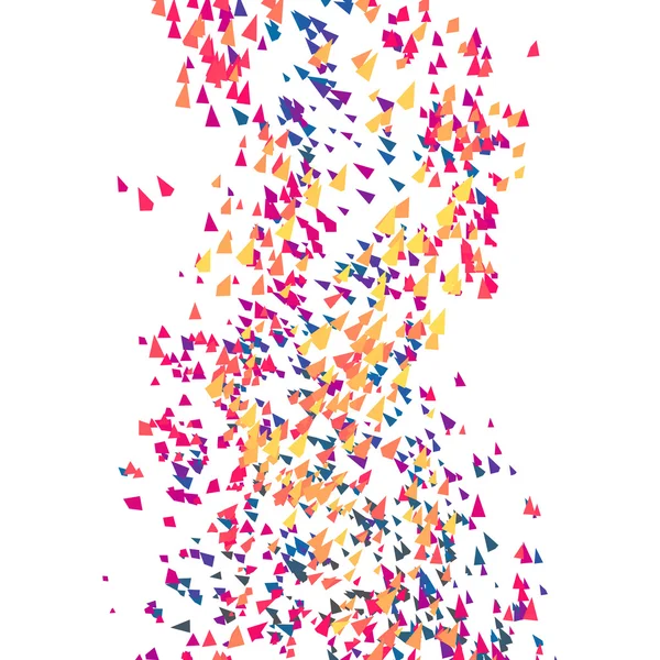 Tornado. Piramidi nello spazio vuoto. Particelle caotiche. Sfondo dinamico astratto. Concetto di Scienza e Collegamento. Design futuristico. Illustrazione vettoriale . — Vettoriale Stock