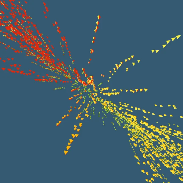 Explosão. Contexto dinâmico abstrato. Conceito de Ciência e Conexão. Ilustração vetorial . — Vetor de Stock