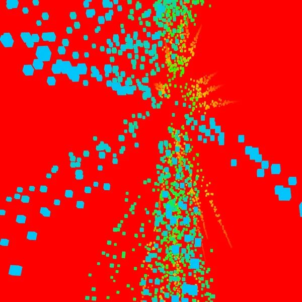 Explosie. Abstracte dynamische achtergrond. Wetenschap en verbinding Concept. Vectorillustratie. — Stockvector