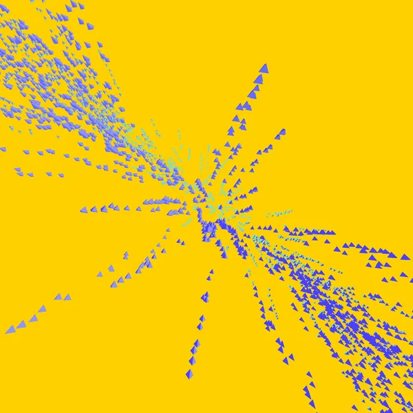 爆発。抽象的な動的背景。科学と接続概念。ベクトル図. — ストックベクタ
