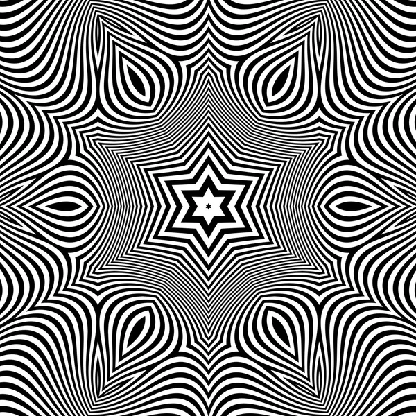Fondo rayado abstracto blanco y negro. Ilustración vectorial — Vector de stock