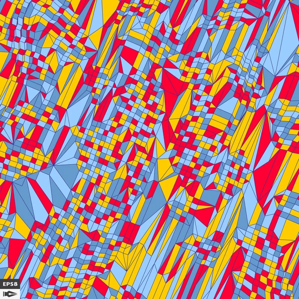 다채로운 모자이크 배경 막입니다. 추상 기하학적 패턴입니다. 벡터 일러스트 레이 션 — 스톡 벡터