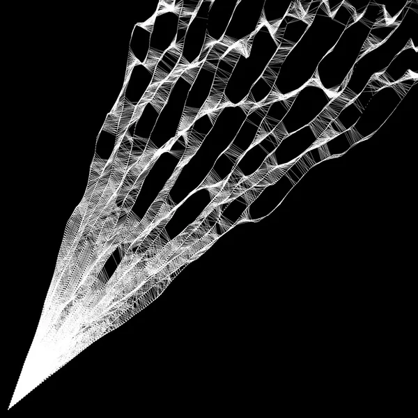 Fundo da rede. Estrutura de conexão. Wireframe Ilustração vetorial poligonal. Estilo de tecnologia 3D. Cobweb ou teia de aranha . — Vetor de Stock