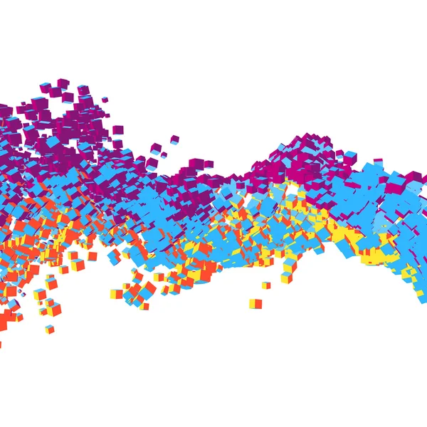 Sfondo dinamico astratto. Concetto di Scienza e Collegamento. Illustrazione vettoriale . — Vettoriale Stock