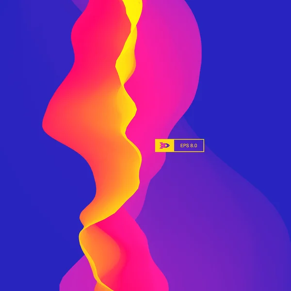 Fondo abstracto en 3D. Efecto dinámico. Estilo de tecnología futurista. Ilustración de vectores de movimiento . — Vector de stock