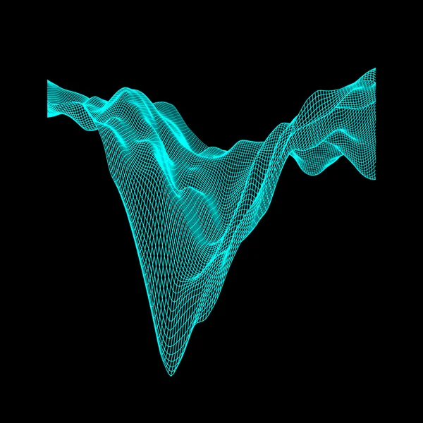 Red Resumen Antecedentes. Estructura de conexión. Estilo de tecnología futurista. 3D Perspective Grid. Ilustración de movimiento . — Archivo Imágenes Vectoriales