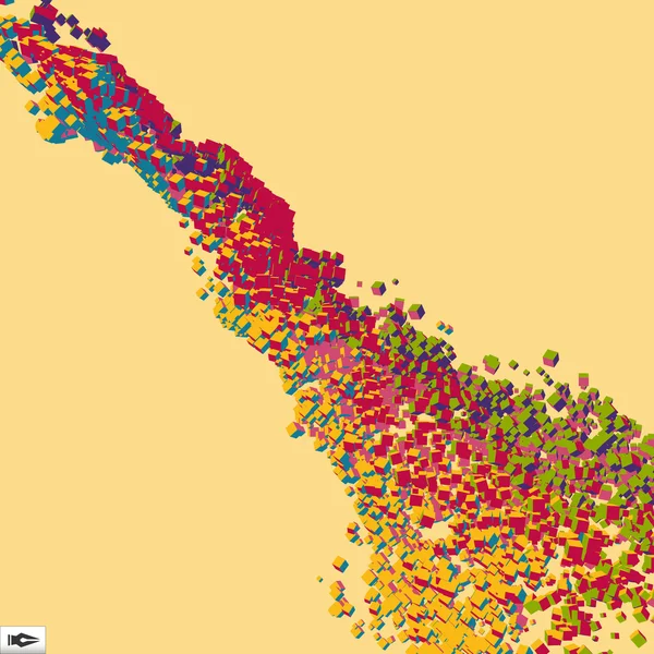 Contexto dinâmico abstrato. Conceito de Ciência e Conexão. Ilustração vetorial . — Vetor de Stock