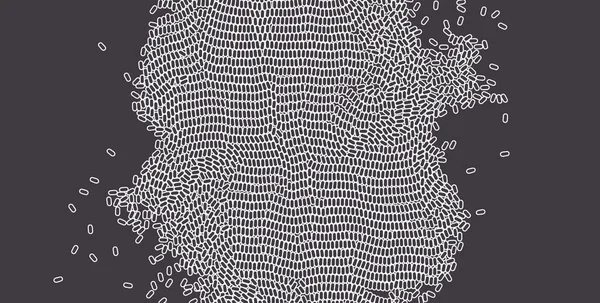Векторная Иллюстрация Науки Химии Образования Неправильный Массив Матрица Случайных Овалов — стоковый вектор