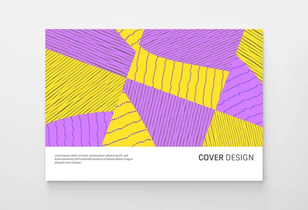 Abstraktes Farbenfrohes Geometrisches Design Vektorillustration Kann Für Werbung Marketing Präsentation — Stockvektor