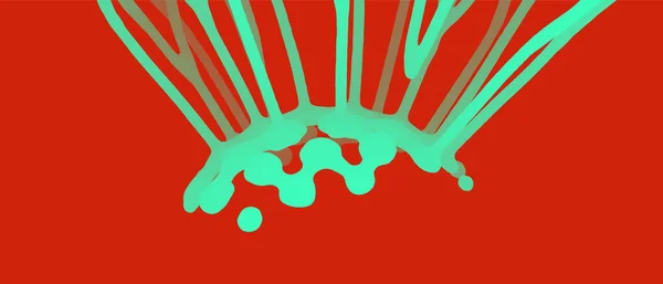 Sphère Abstraite Avec Des Rayons Explosifs Réaction Nucléaire Peinture Éclaboussante — Image vectorielle