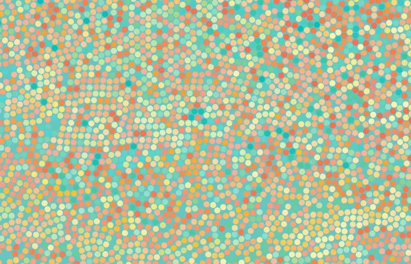 Mosaïque Fond Abstrait Avec Des Cercles Couleur Motif Pois Illustration — Image vectorielle