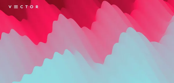 Fondo Ondulado Abstracto Con Colores Degradados Modernos Diseño Líquido Moda — Vector de stock