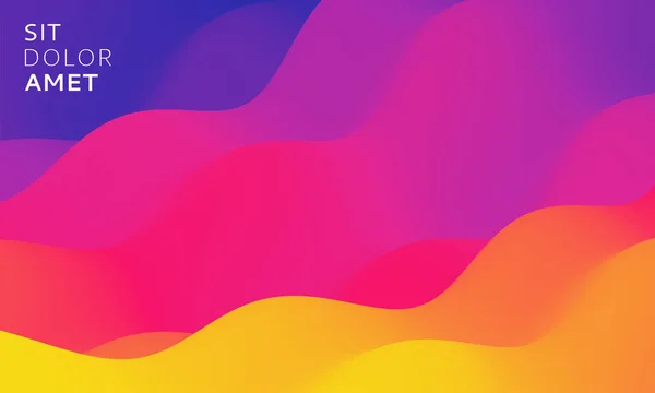 Fondo Ondulado Abstracto Con Colores Degradados Modernos Diseño Líquido Moda — Vector de stock