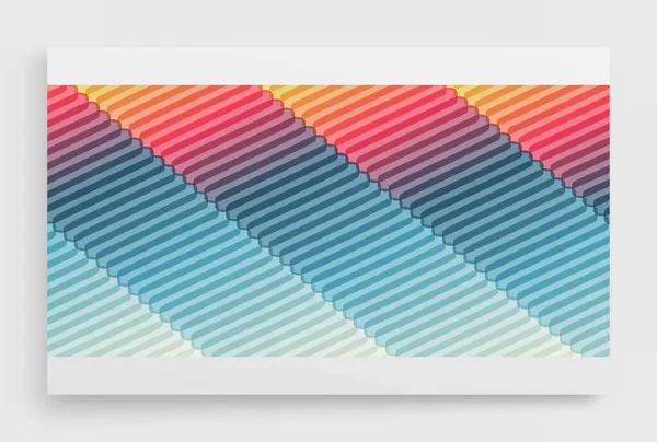 Fond Rayé Lignes Symétriques Fond Abstrait Avec Effet Dynamique Affiche — Image vectorielle