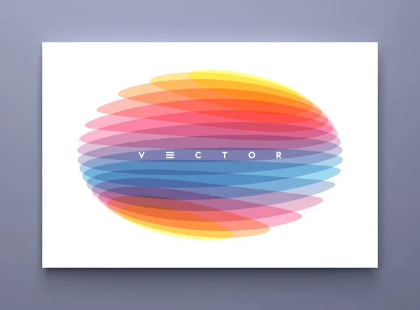 Ellipse Vorlage Für Das Cover Design Abstraktes Geometrisches Design Vektorillustration — Stockvektor