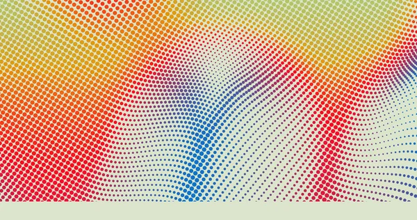 Halftone Gradiënt Achtergrond Levendige Trendy Textuur Met Gemengde Kleuren Omslagontwerp — Stockvector