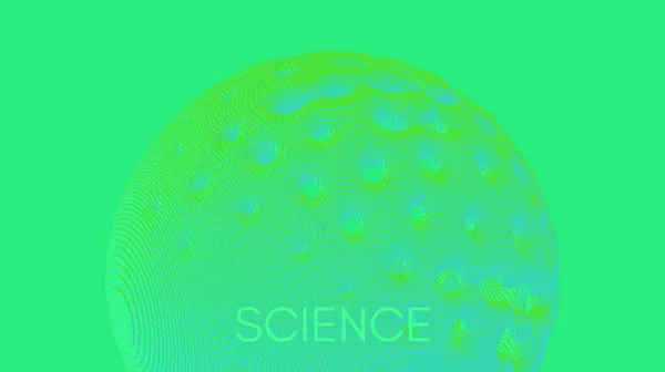 Αφηρημένη Διάτρητη Σφαίρα Τέχνη Γεωμετρικά Πρωτόγονη Κατεστραμμένο Κύτταρο Βακτήριο Τρύπες — Διανυσματικό Αρχείο