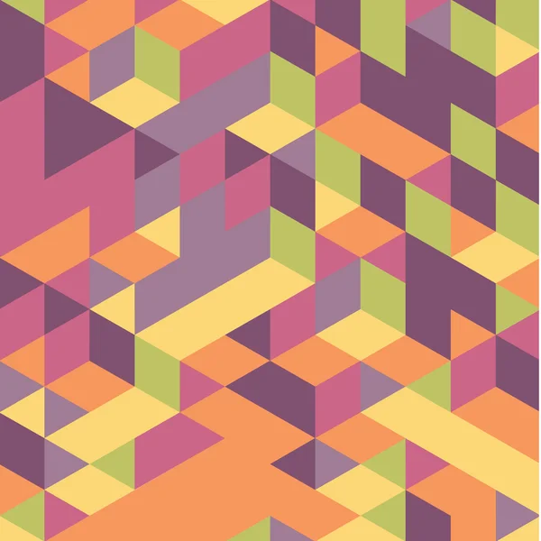 Fondo geométrico 3d abstracto. Mosaico . — Vector de stock