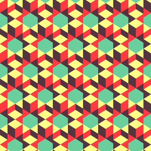 Abstrakte 3D geometrische Hintergrund. Mosaik. Vektorillustration. — Stockvektor