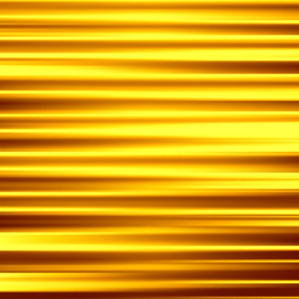 Fondo de ondas doradas. Placa metálica con luz reflejada . — Vector de stock