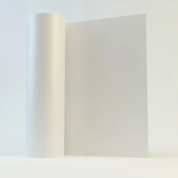 空白のページのデザイン レイアウトのテンプレートです。3 d ベクトル図. — ストックベクタ