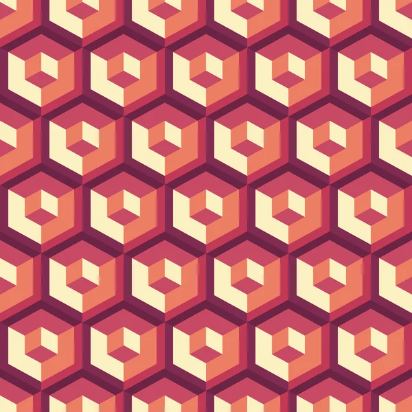 Honeycomb fundo 3d. Mosaico. Ilustração vetorial . — Vetor de Stock