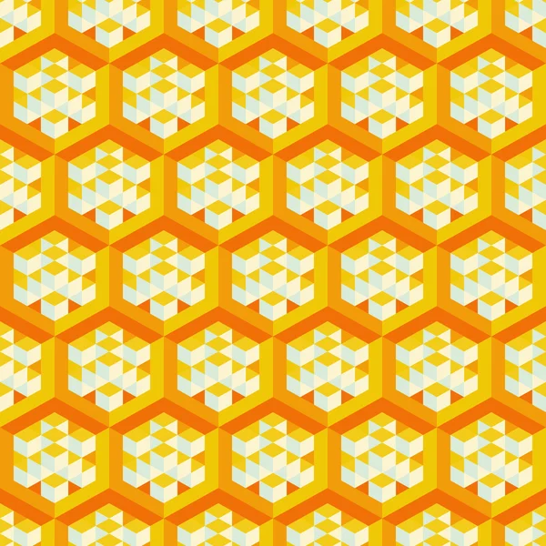 抽象的な幾何学的な 3 d 背景。シームレス パターン。モザイク. — ストックベクタ