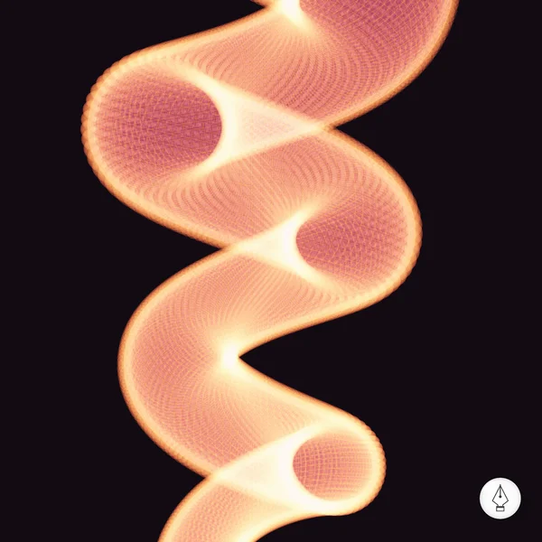 Espiral. 3d vector ilustración . — Archivo Imágenes Vectoriales