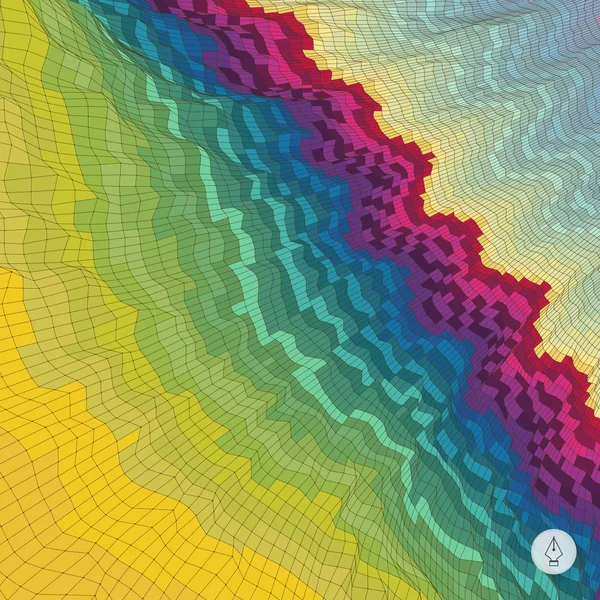 抽象的なカラフルな背景。モザイク。ベクトル図. — ストックベクタ