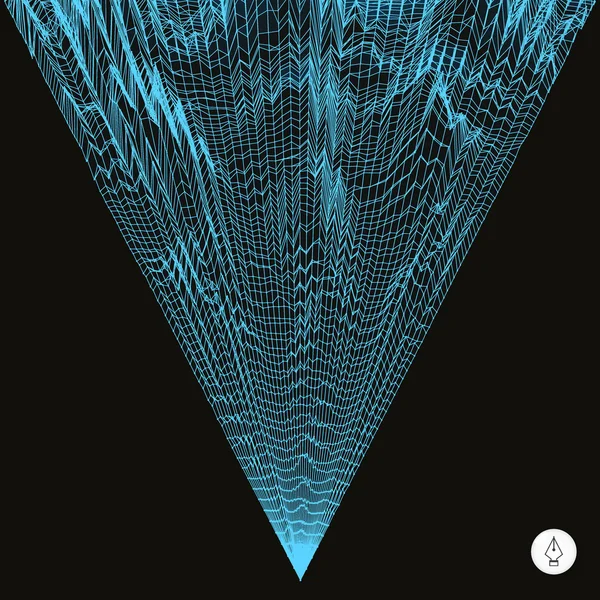Мережа абстрактного фону. 3d технологія Векторні ілюстрації . — стоковий вектор