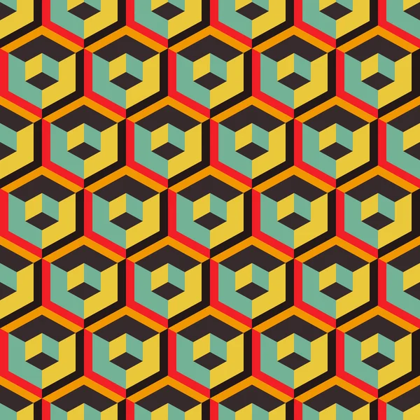 Honeycomb bakgrund 3d. mosaik. vektor illustration. — Stock vektor