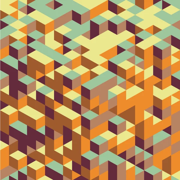 Abstrakt 3d geometrisk bakgrund. Mosaik. Vektor illustration. — Stock vektor