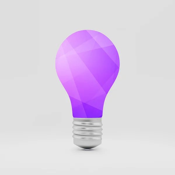 Glühbirne Idee Symbol. 3D-Vektor-Illustration. — Stockvektor
