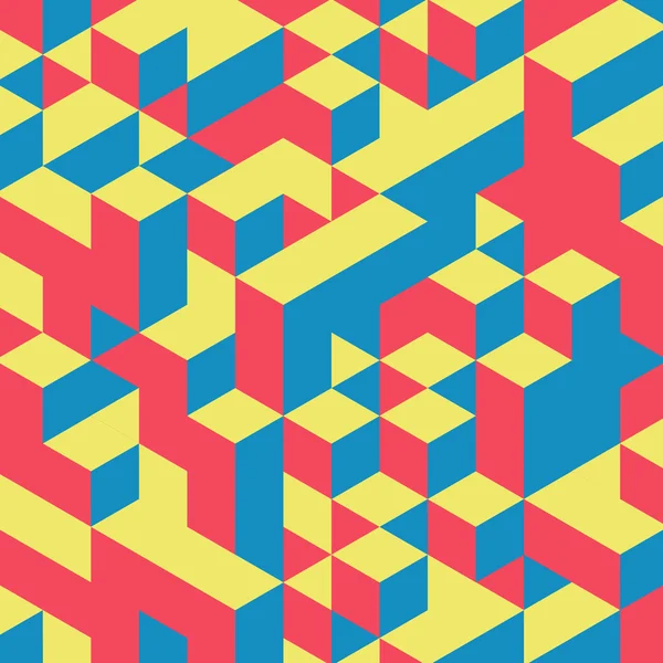 Abstraktní geometrická 3d barevné pozadí. — Stockový vektor