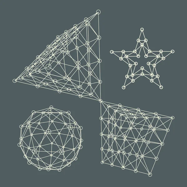 Fondo de estructura molecular 3D. Diseño gráfico . — Archivo Imágenes Vectoriales