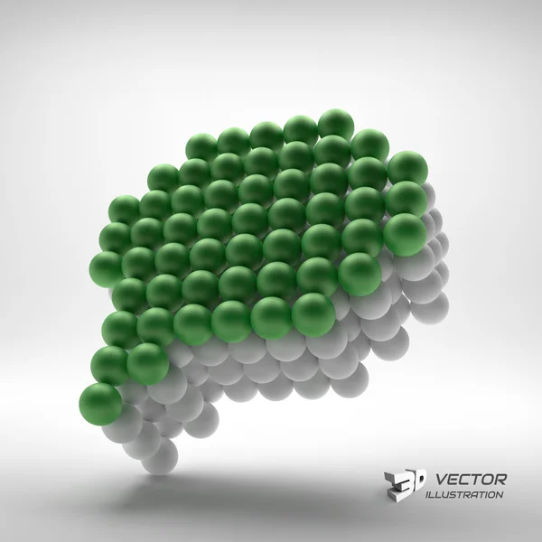 Icône vocale. Élément design. Illustration vectorielle 3D . — Image vectorielle