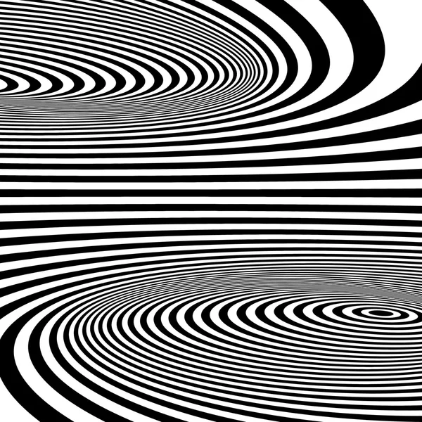 Abstracte swirl achtergrond. patroon met optische illusie. — Stockvector